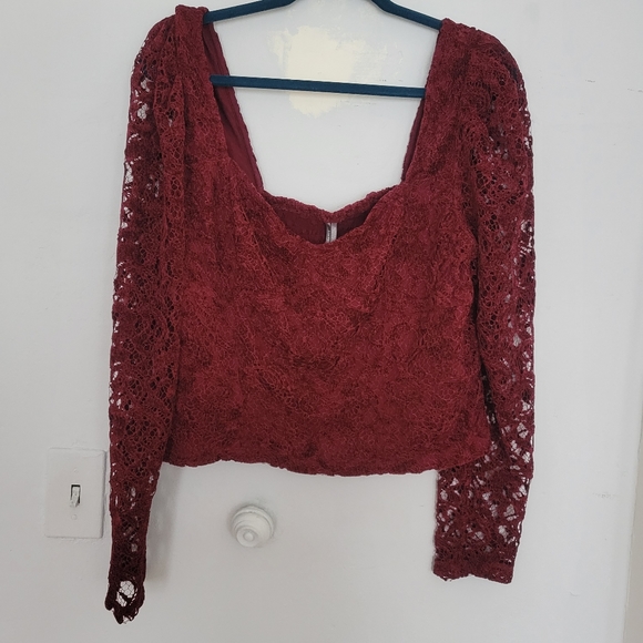 NWT Anthropologie Sweetheart Lace Top | XL - Picture 3 of 5